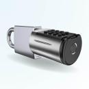 Cadenas connecté étanche LOCKY-6 V3 à Empreinte digitale, Code, Badge, Bluetooth, et clé de secours