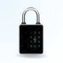 Cadenas à code et badge connecté LOCKY PAD - Code, Badge, Bluetooth, et clé de secours