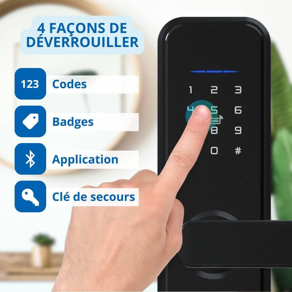 Méthodes de déverrouillage de la serrure connectée LOCKY-1