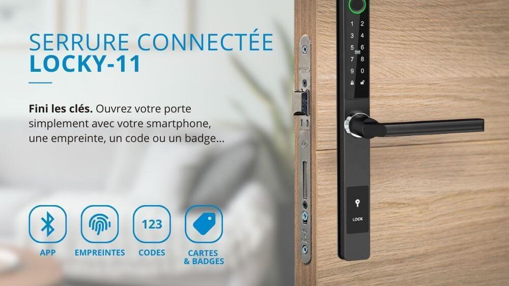 Serrure connect&eacute;e &eacute;lectronique LOCKY-11
